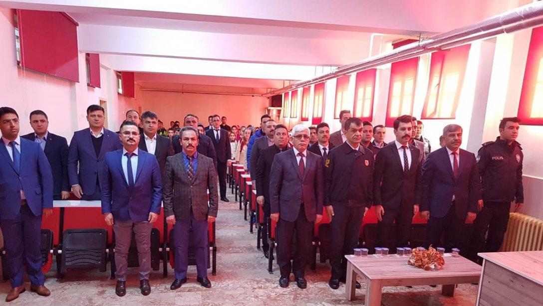 İlçemizde 12 Mart İstiklal Marşının Kabulü ve Mehmet Akif Ersoyu Anma Günü Etkinliği Düzenlendi.